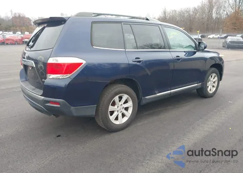 2012 Toyota Highlander Se V6 z USA, uszkodzony, nr VIN 5TDBK3EH6CS130983